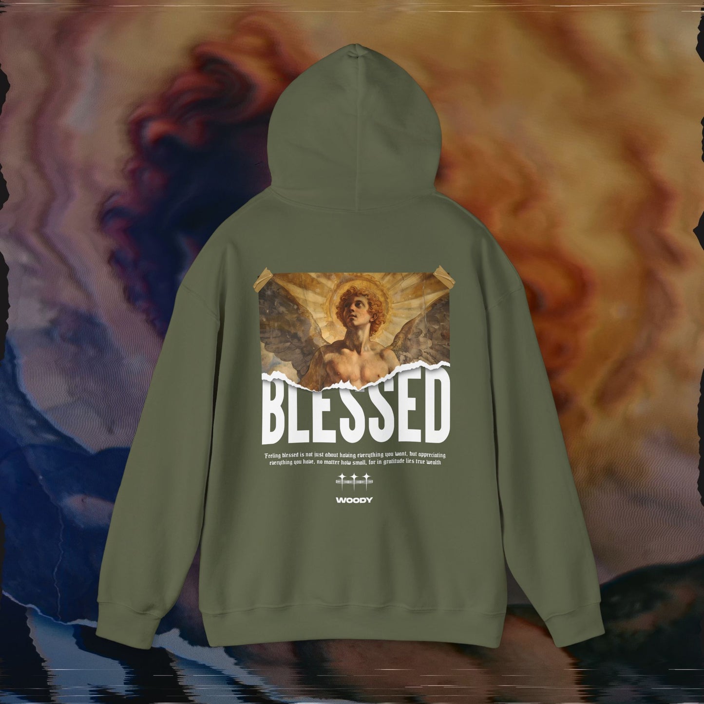 Blessed - Military Green - Hoodie