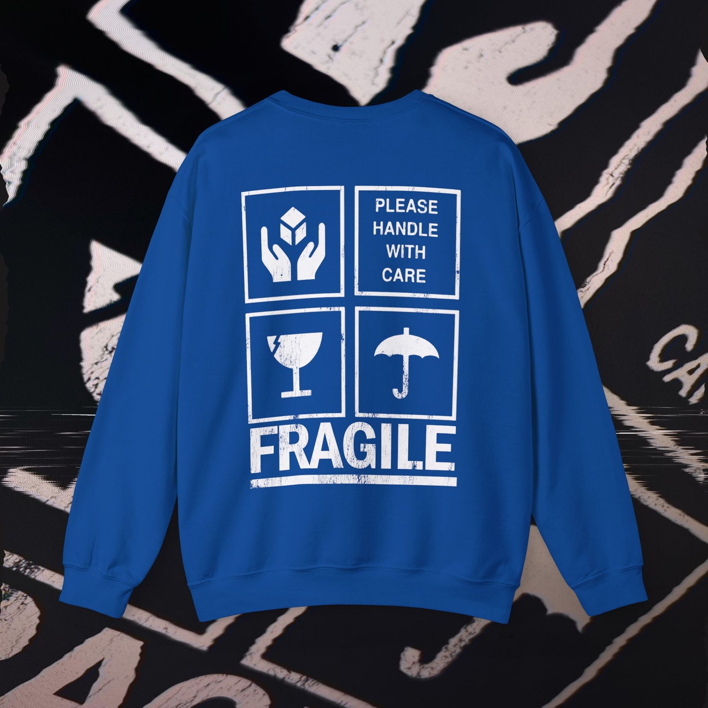 Fragile - Blue - Crewneck