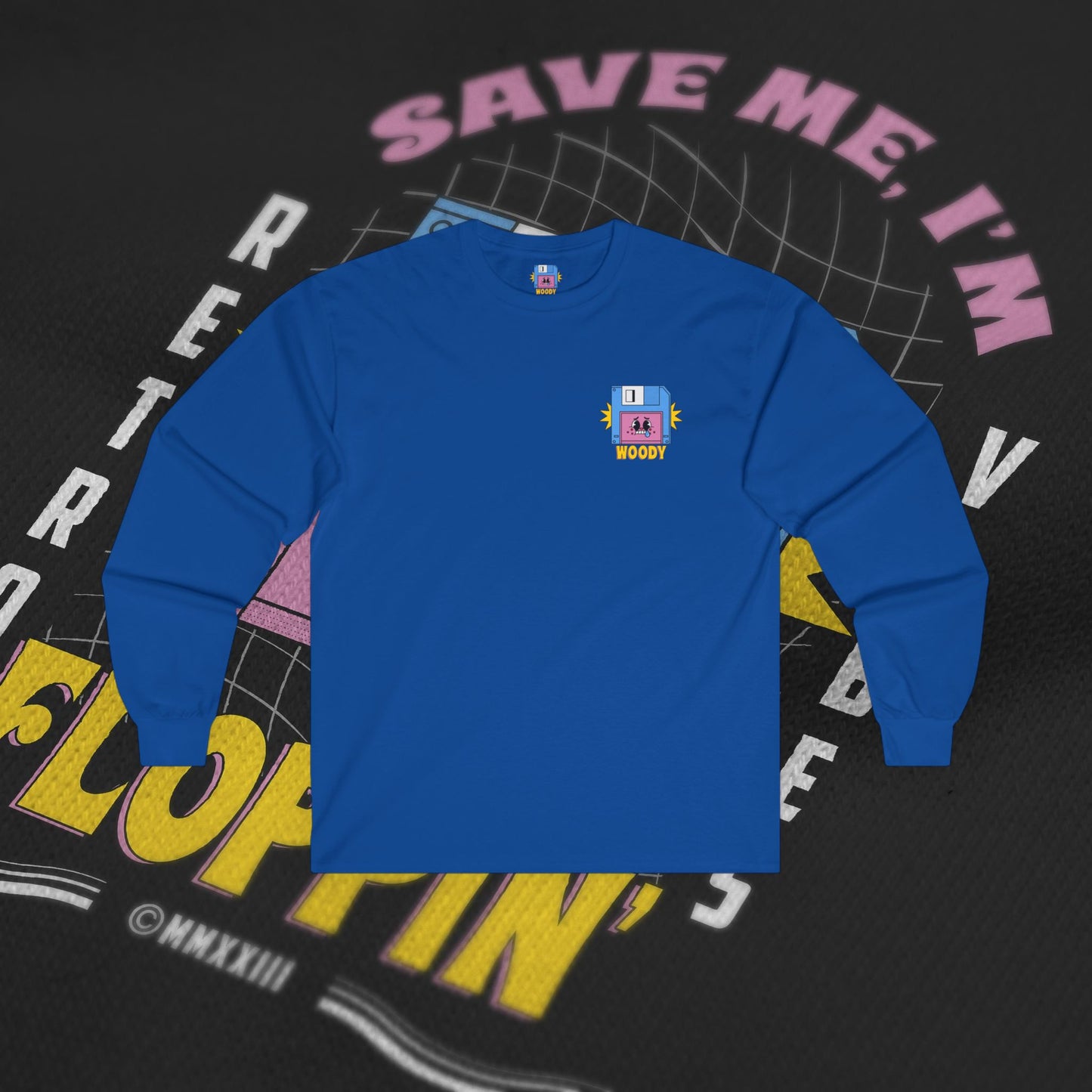 Save Me, I'm Floppin' - Blue - Long Sleeve