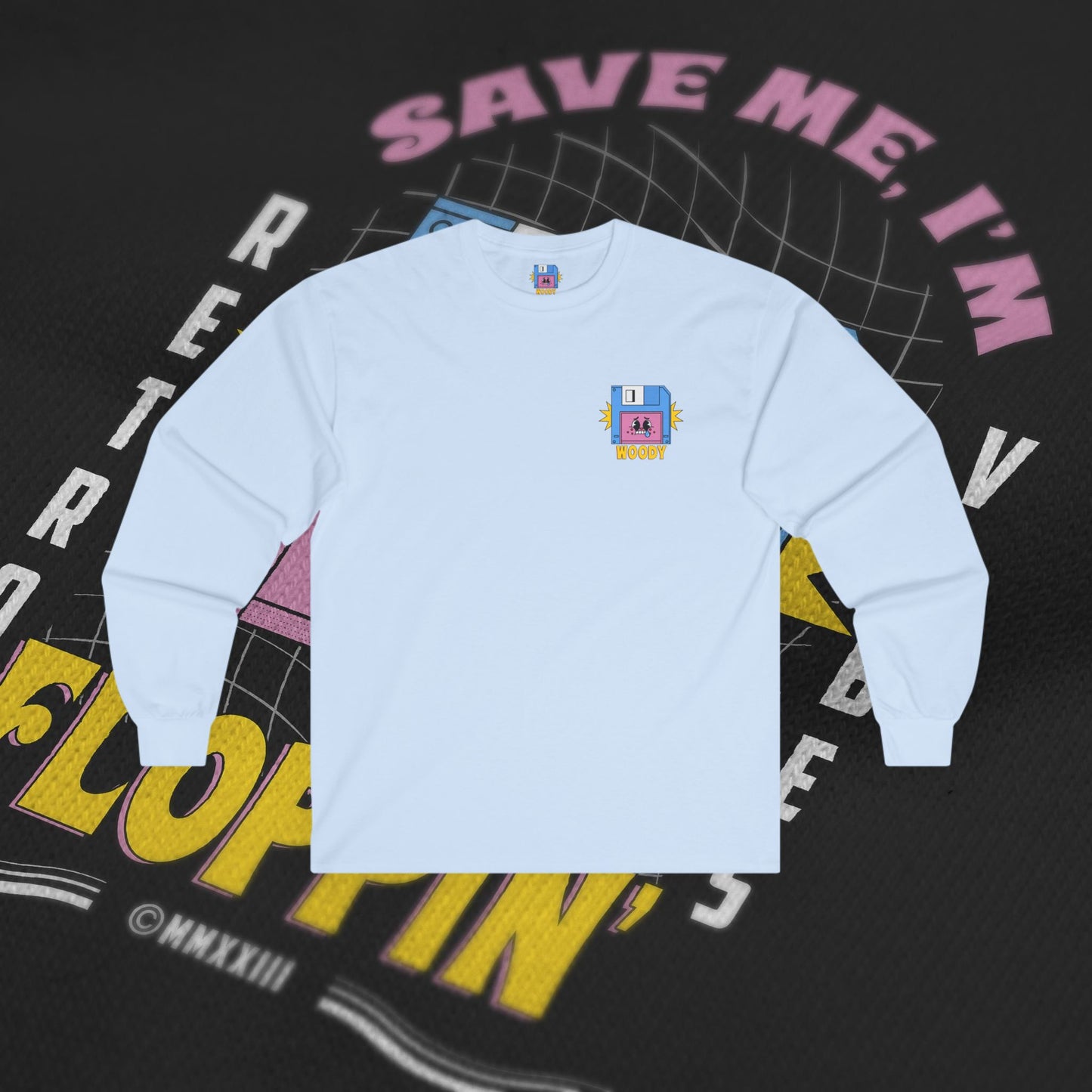 Save Me, I'm Floppin' - Light Blue - Long Sleeve
