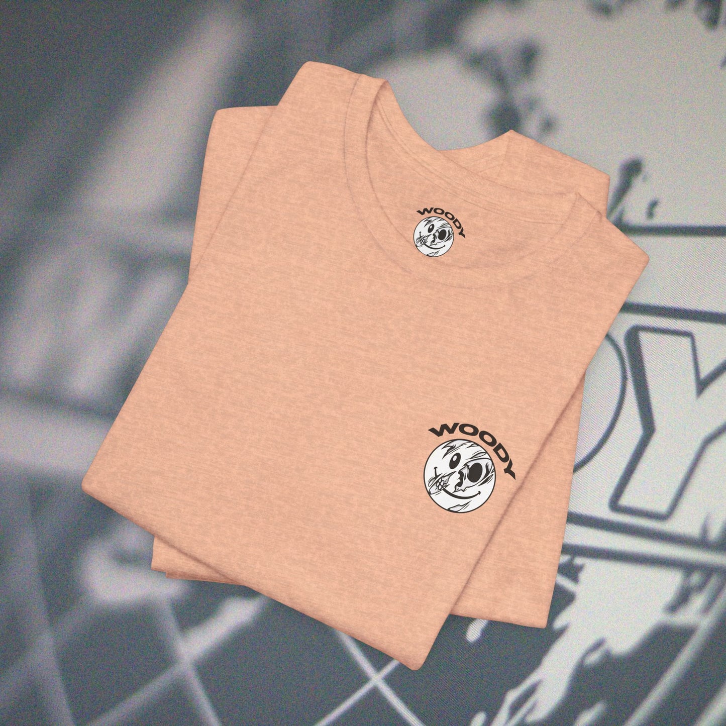 Woody Worldwide - Heather Peach - T-Shirt