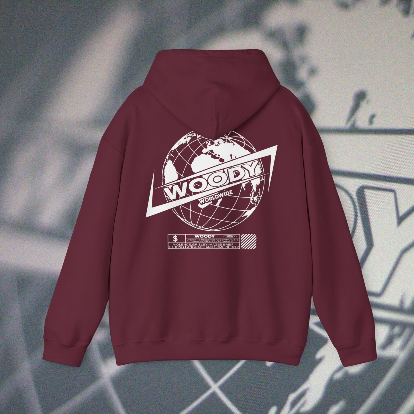 Woody Worldwide - Maroon - Hoodie
