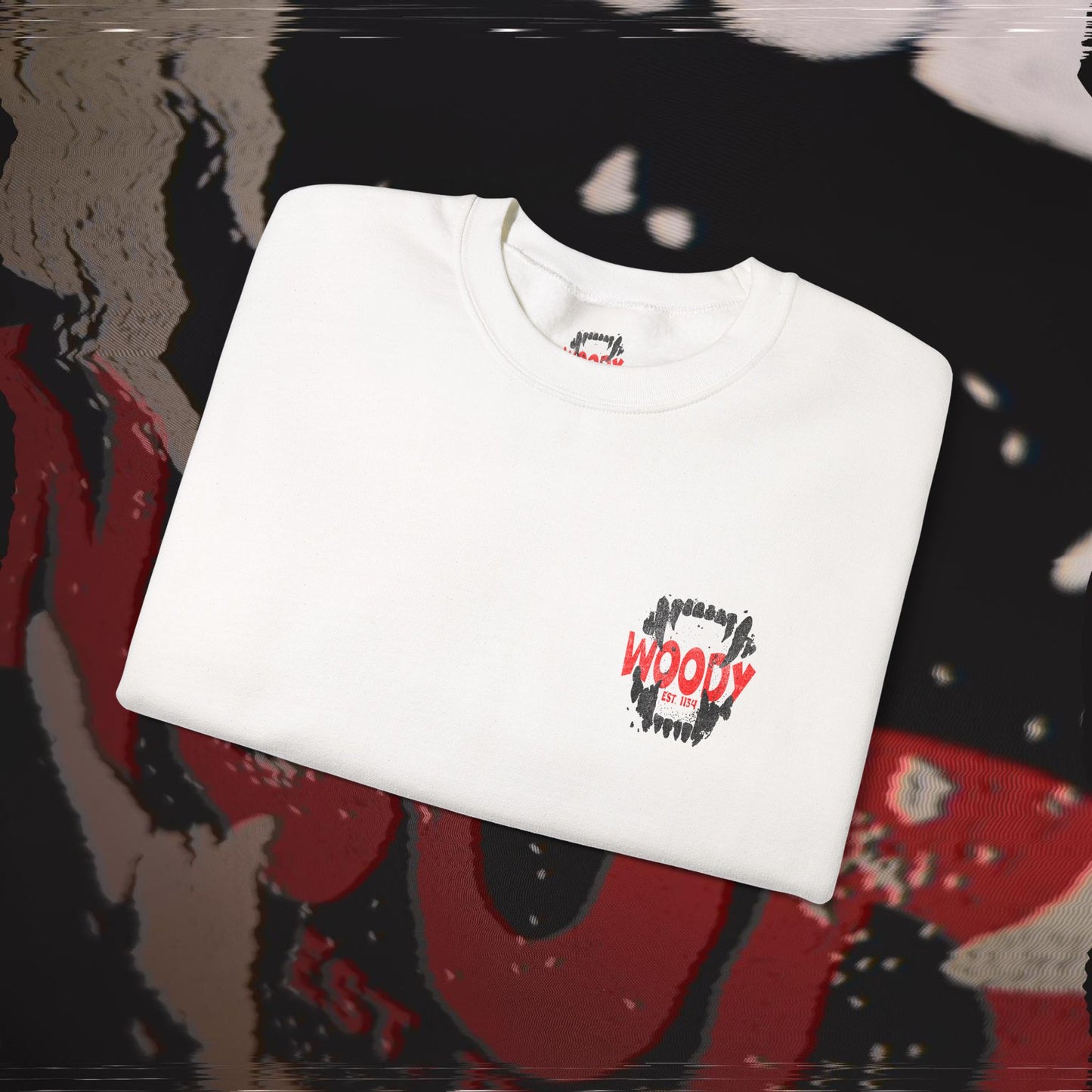 Bite Back - White - Crewneck