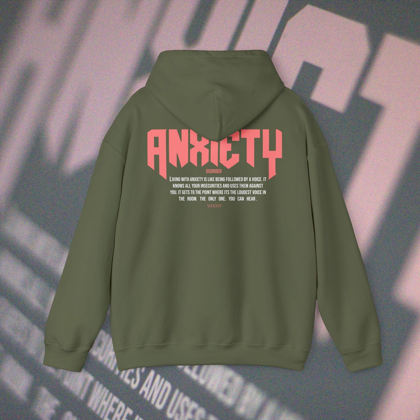 Anxiety - Military Green - Hoodie