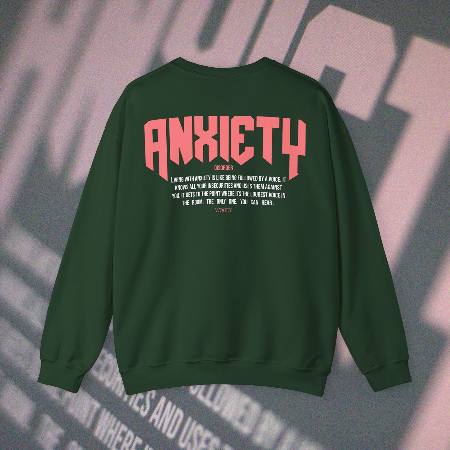 Anxiety - Forest Green - Crewneck