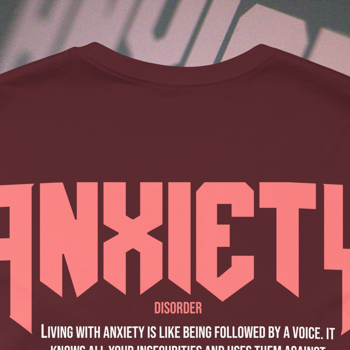 Anxiety - Maroon - T-Shirt