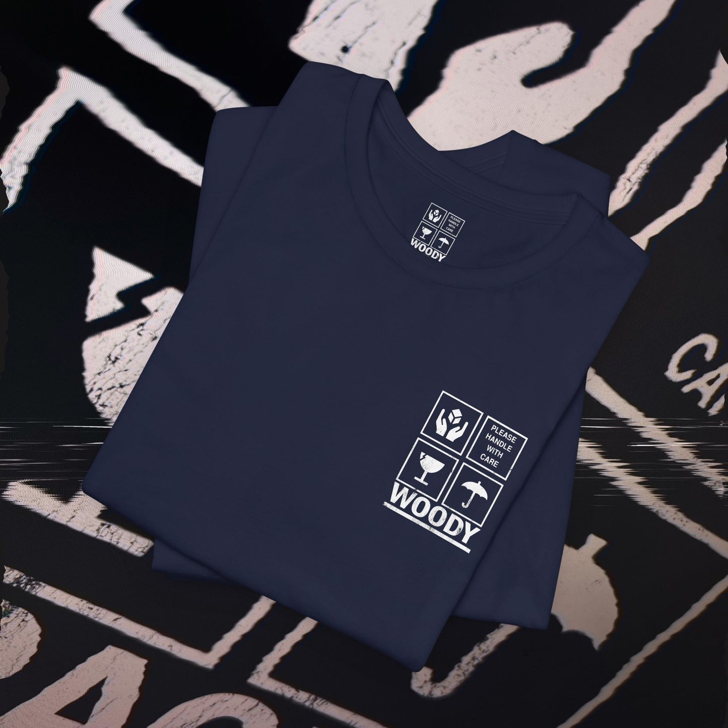Fragile - Navy - T-Shirt