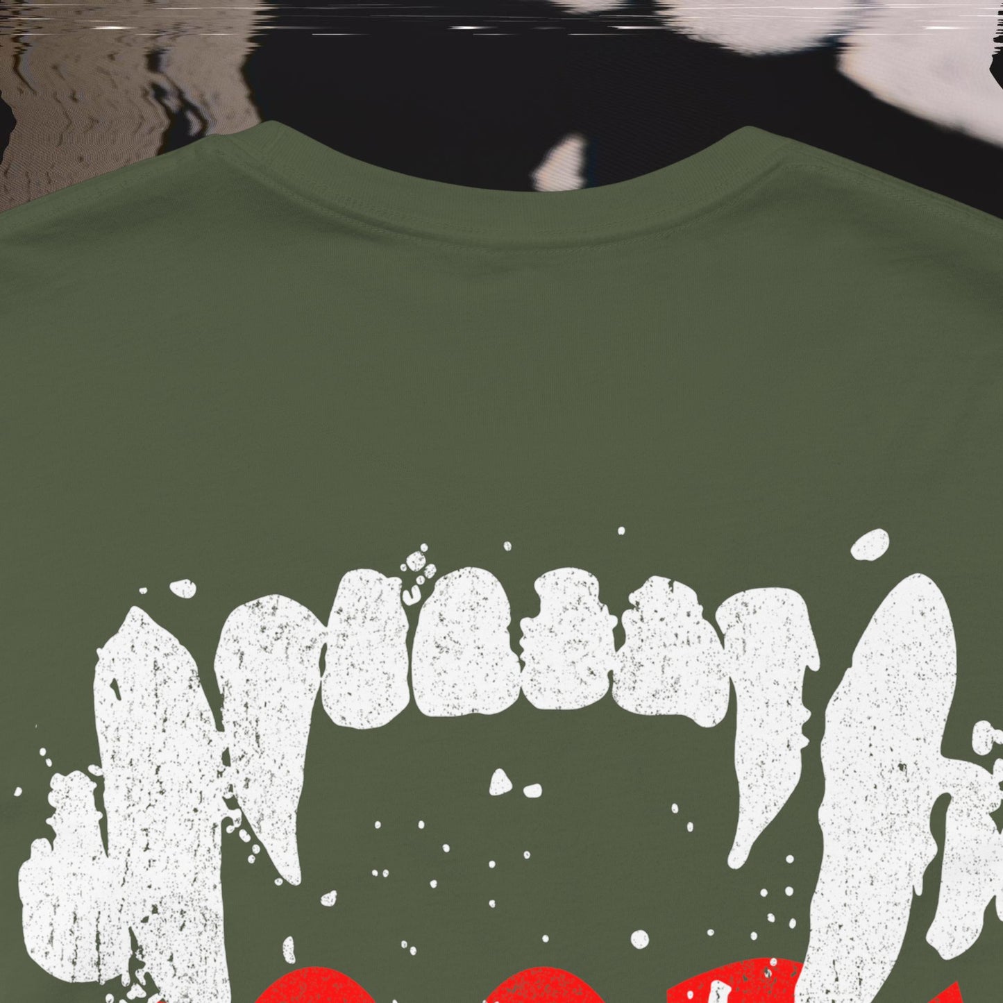 Bite Back - Military Green - T-Shirt
