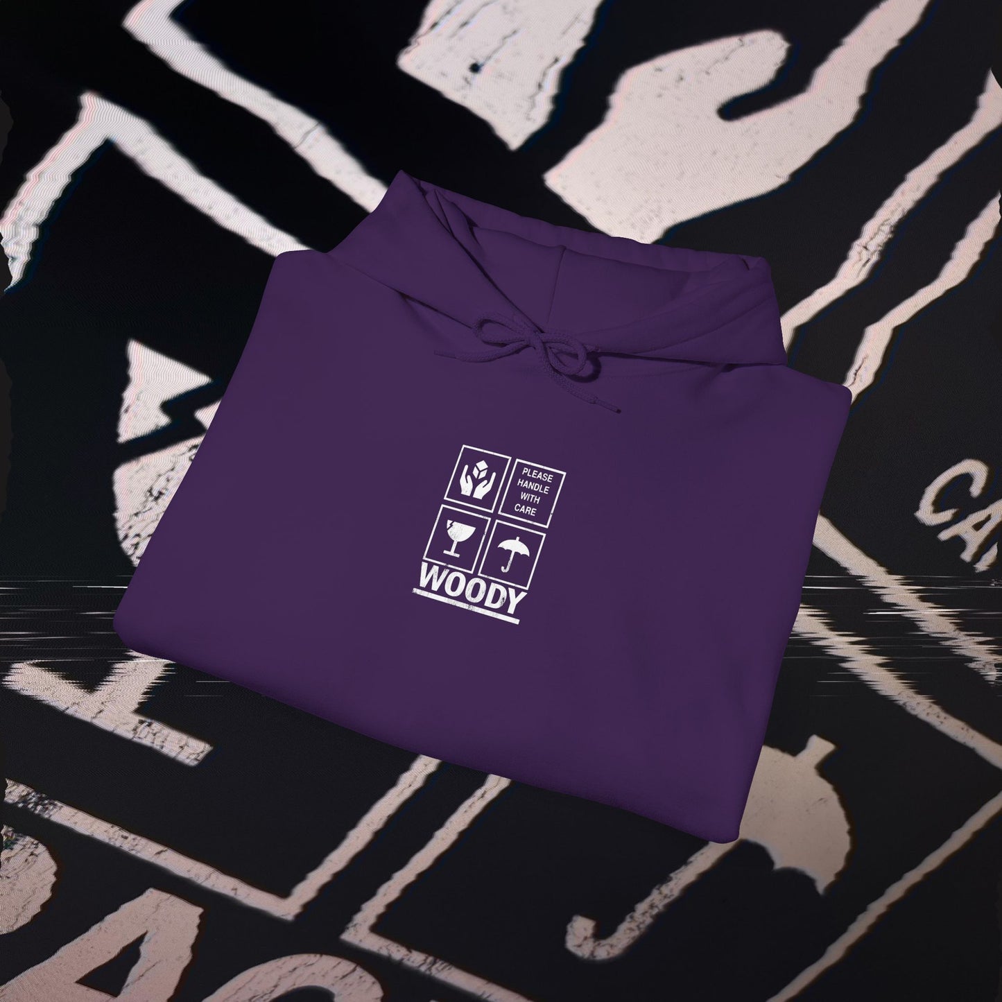 Fragile - Purple - Hoodie
