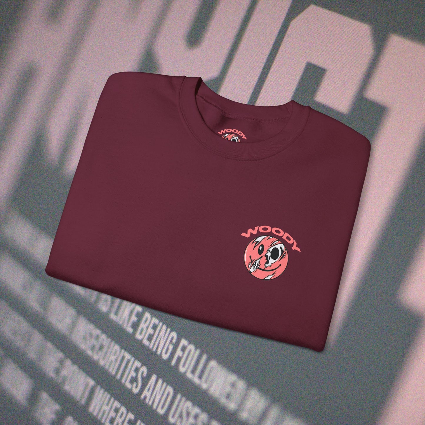 Anxiety - Maroon - Crewneck