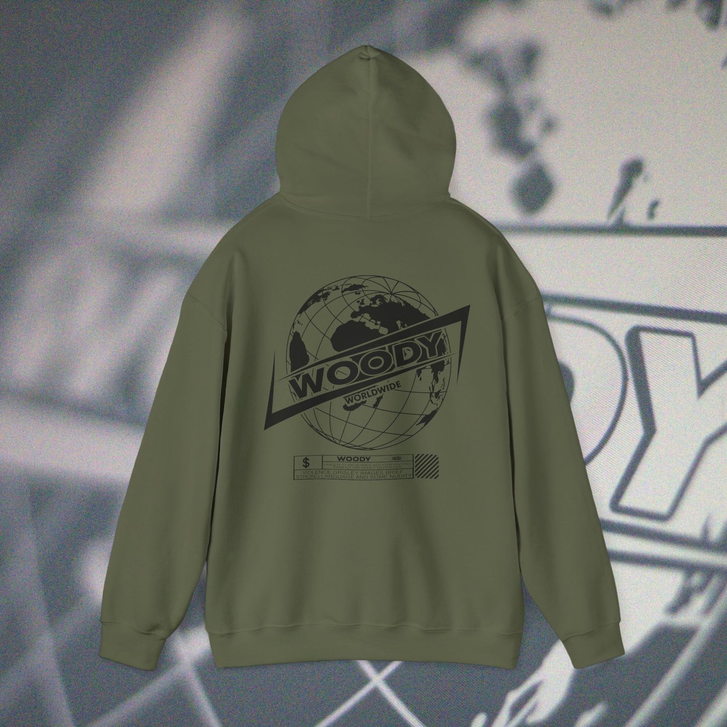 Woody Worldwide - Military Green - Hoodie