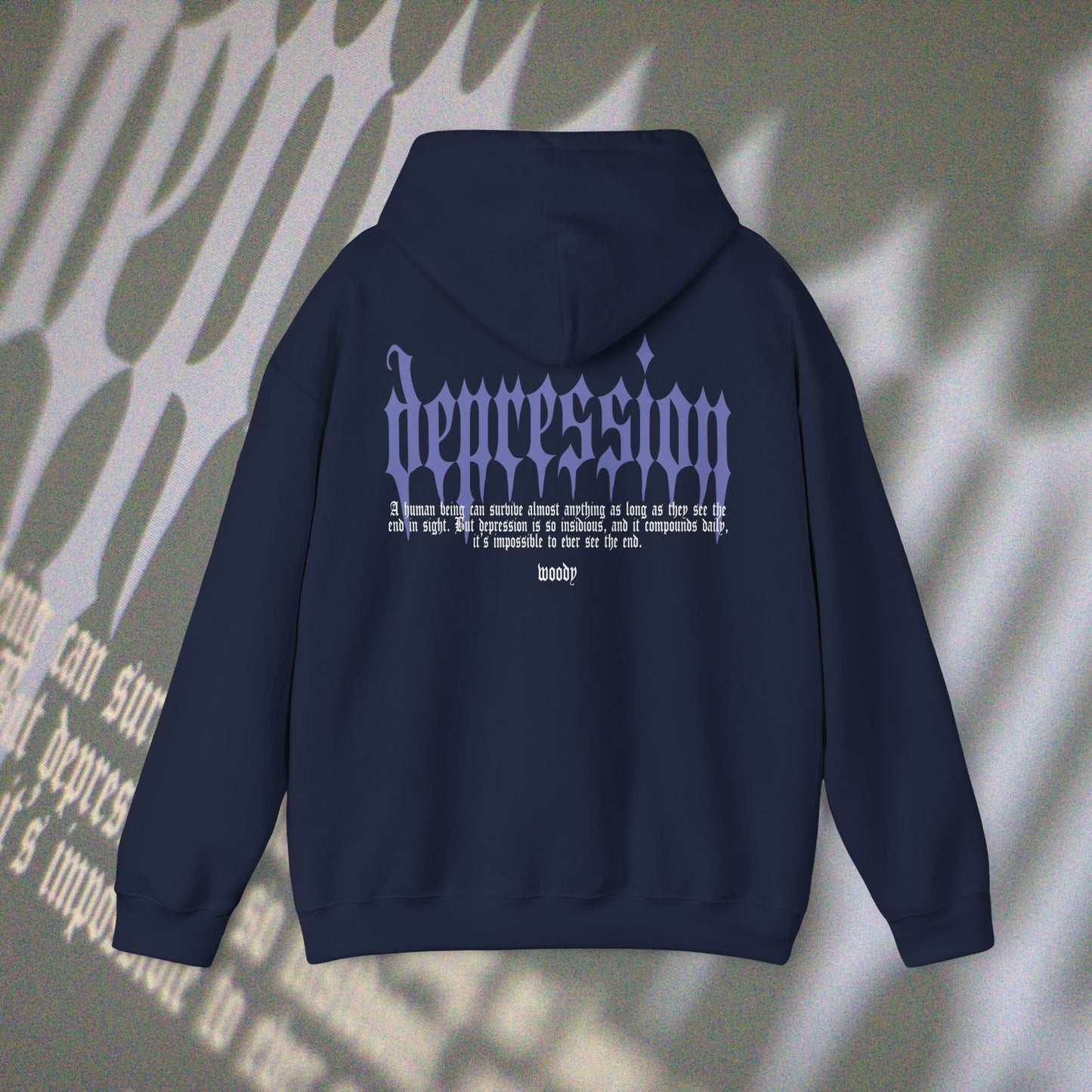 Depression - Navy - Hoodie
