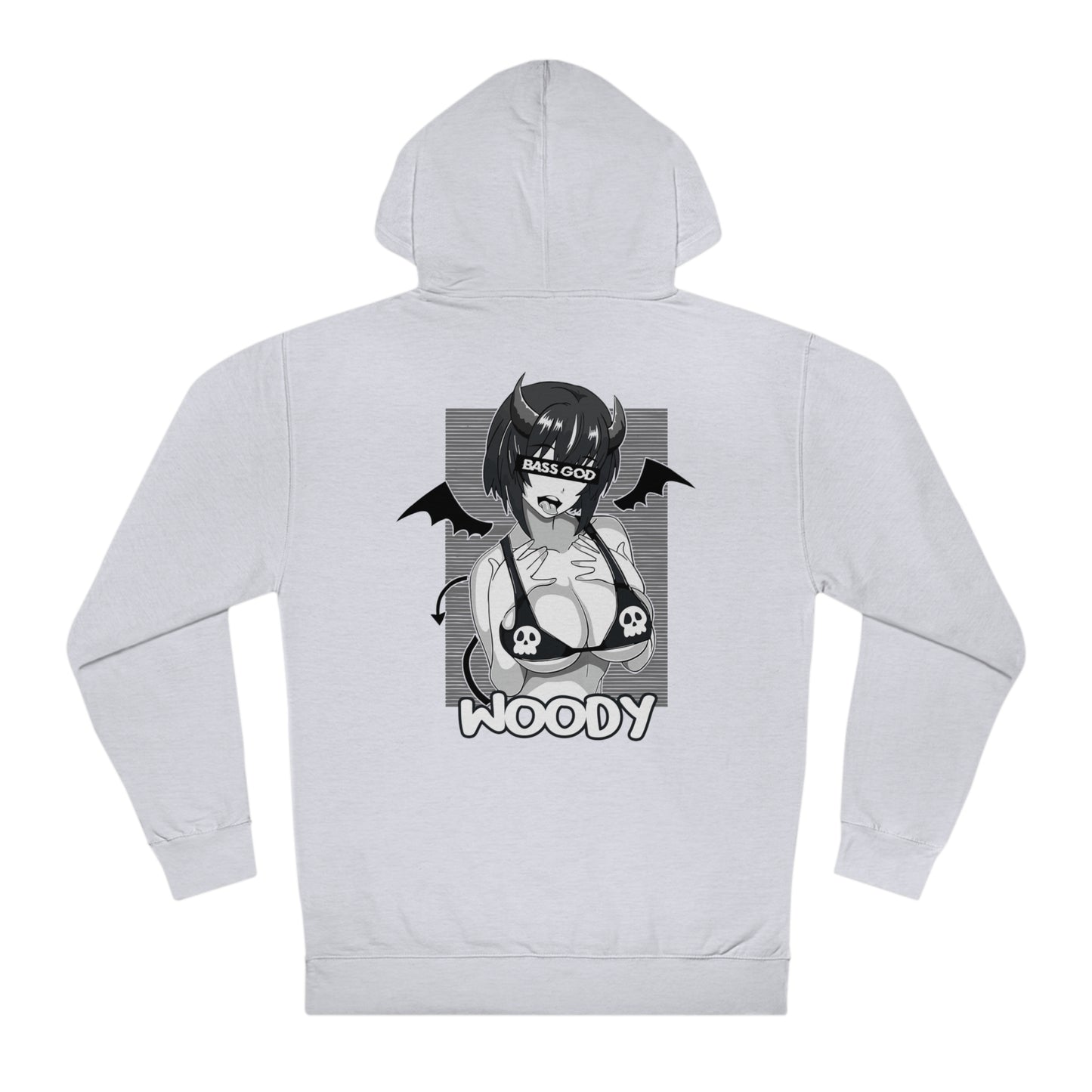 Bass God - Grey - Unisex Hooded Sweatshirt