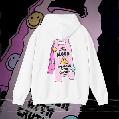 Not In The Mood - White - Hoodie