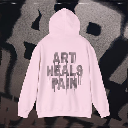 Art Heals Pain - Light Pink - Hoodie