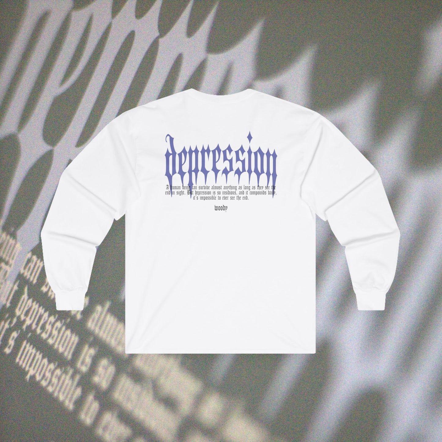 Depression - White - Long Sleeve