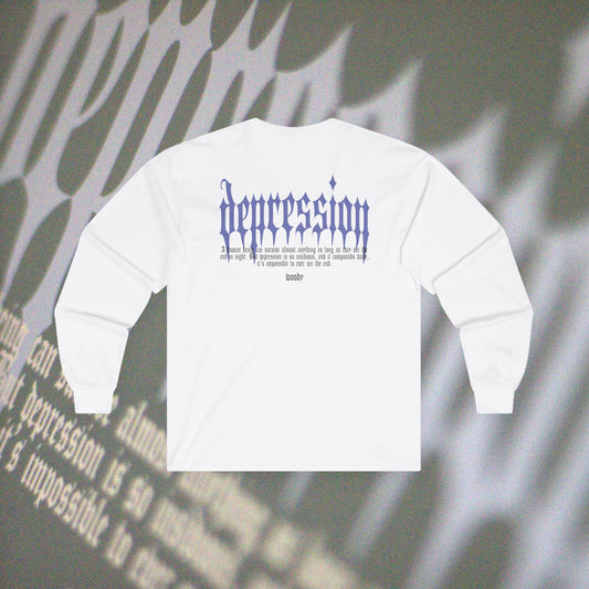 Depression - White - Long Sleeve