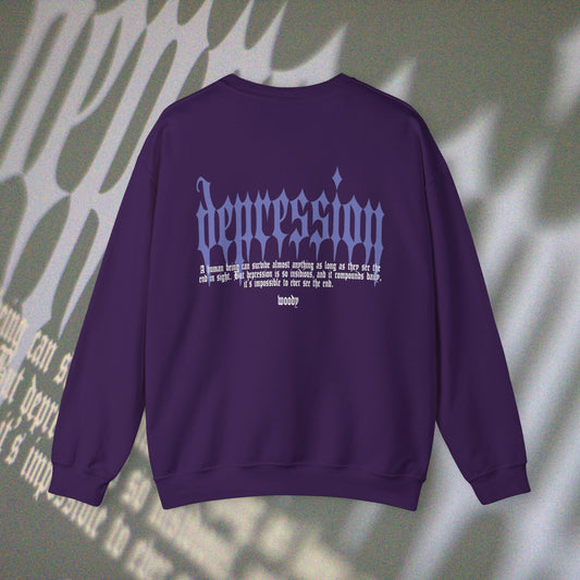 Depression - Purple - Crewneck