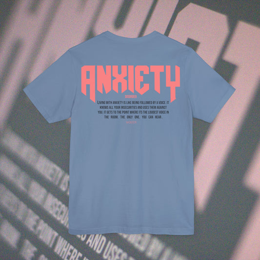 Anxiety - Steel Blue - T-Shirt