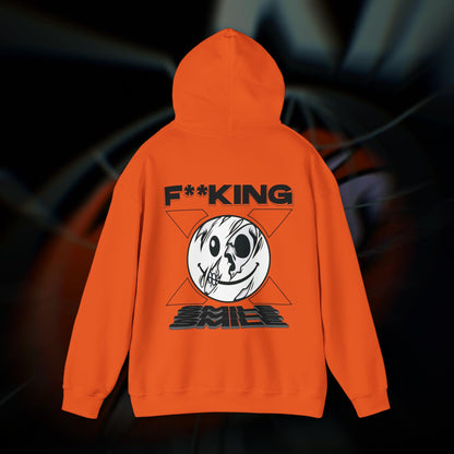 F**KING SMILE! - Orange - Hoodie