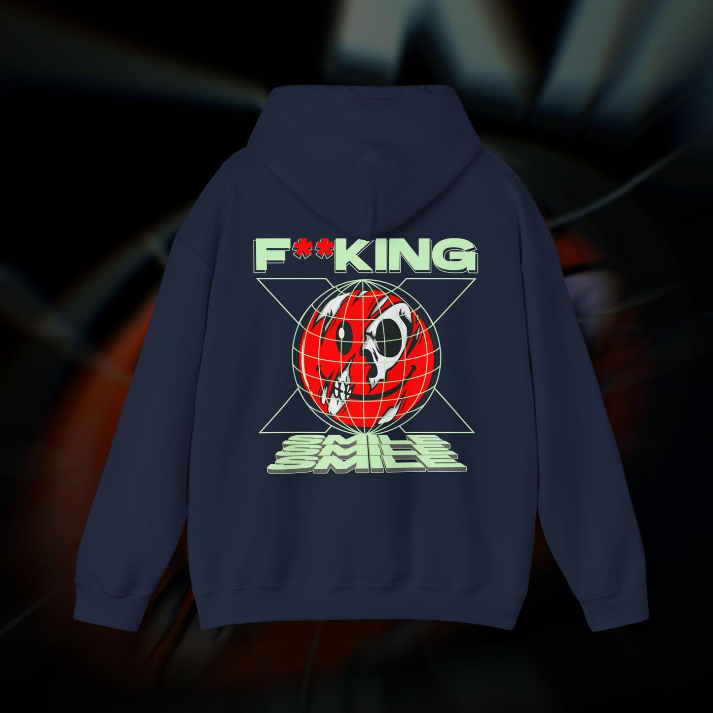 F**KING SMILE! - Navy - Hoodie