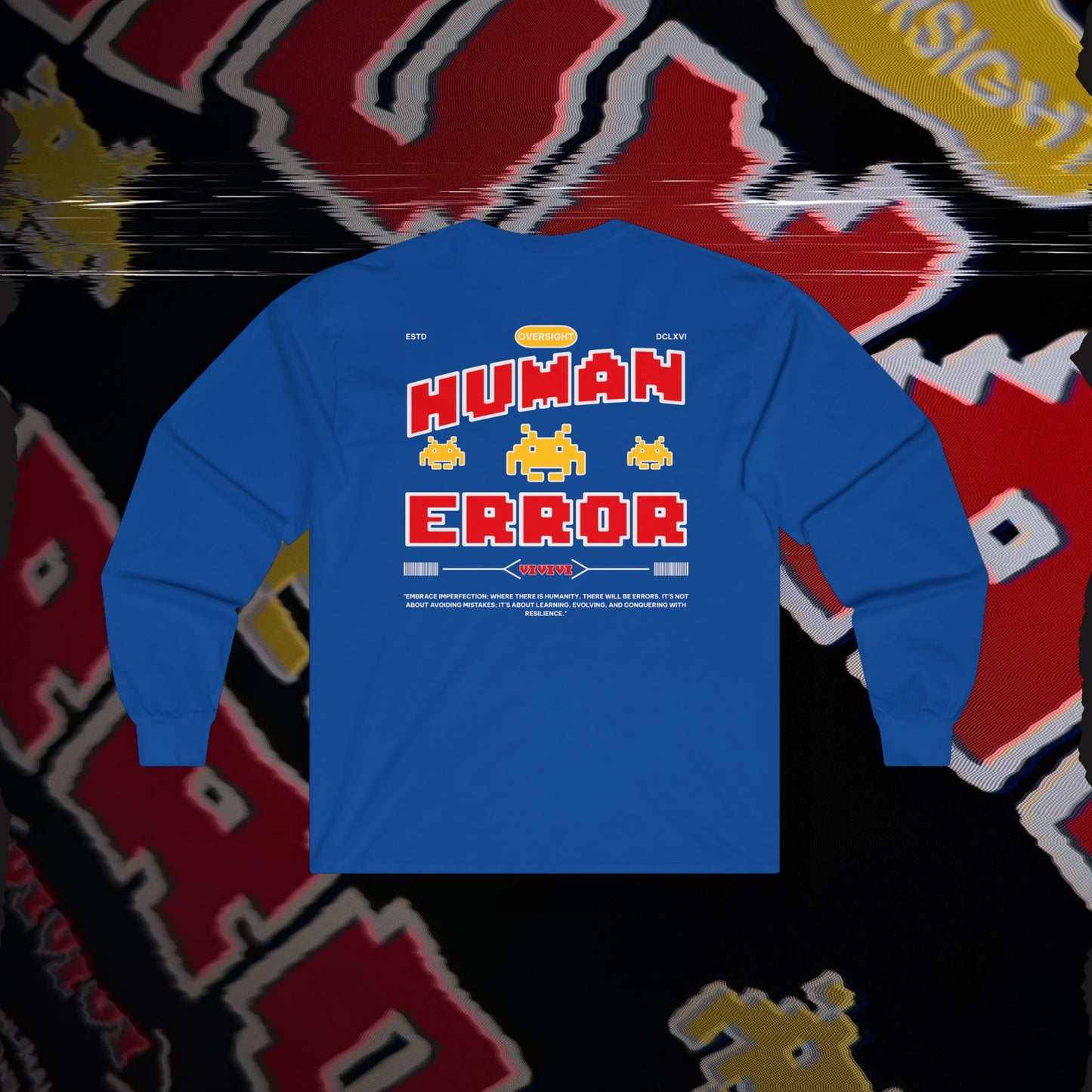 Human Error - Blue - Long Sleeve