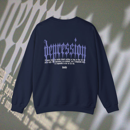 Depression - Navy - Crewneck