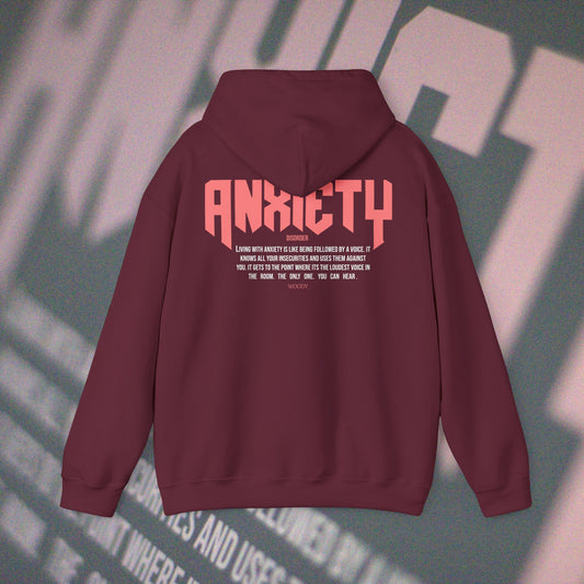 Anxiety - Maroon - Hoodie