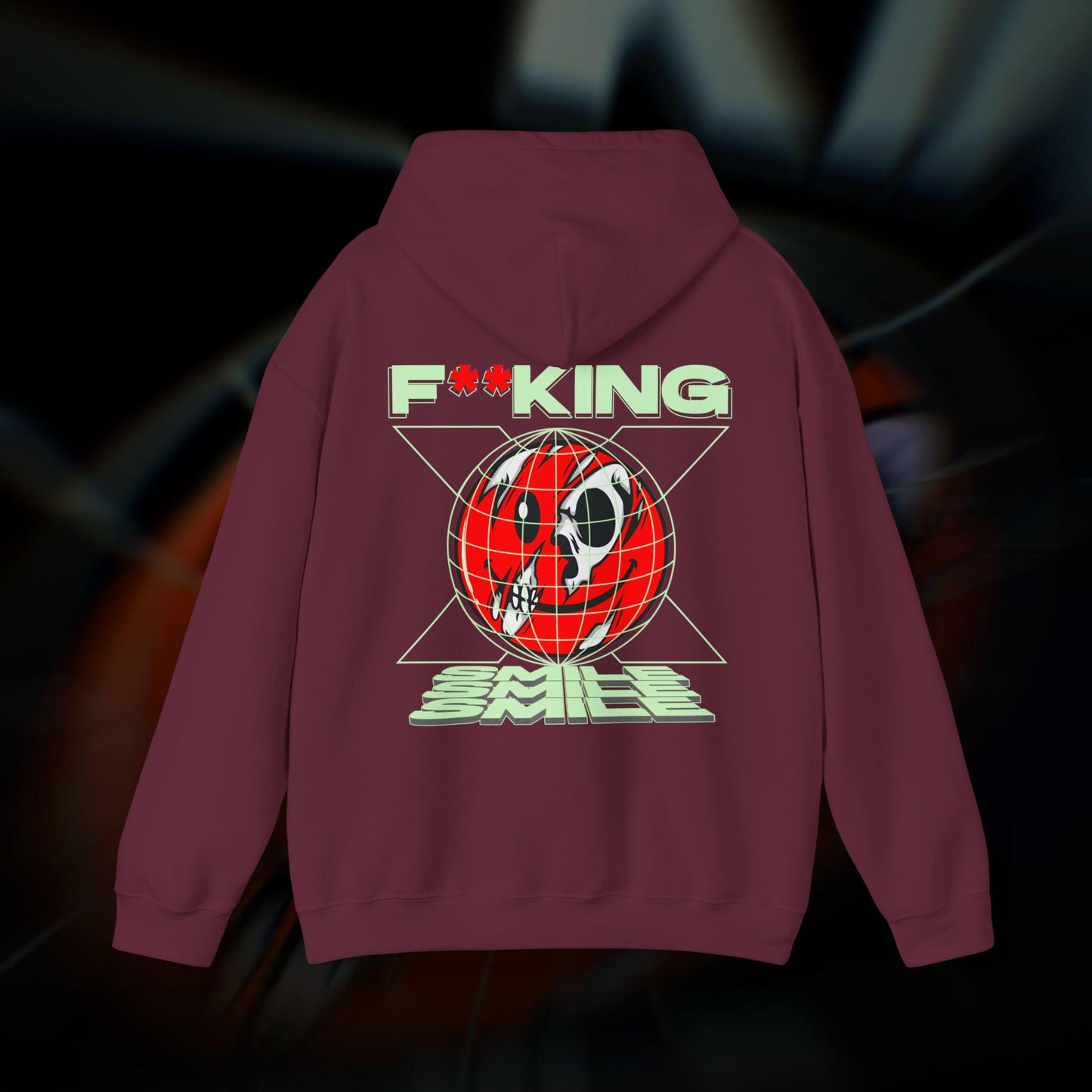 F**KING SMILE! - Maroon - Hoodie