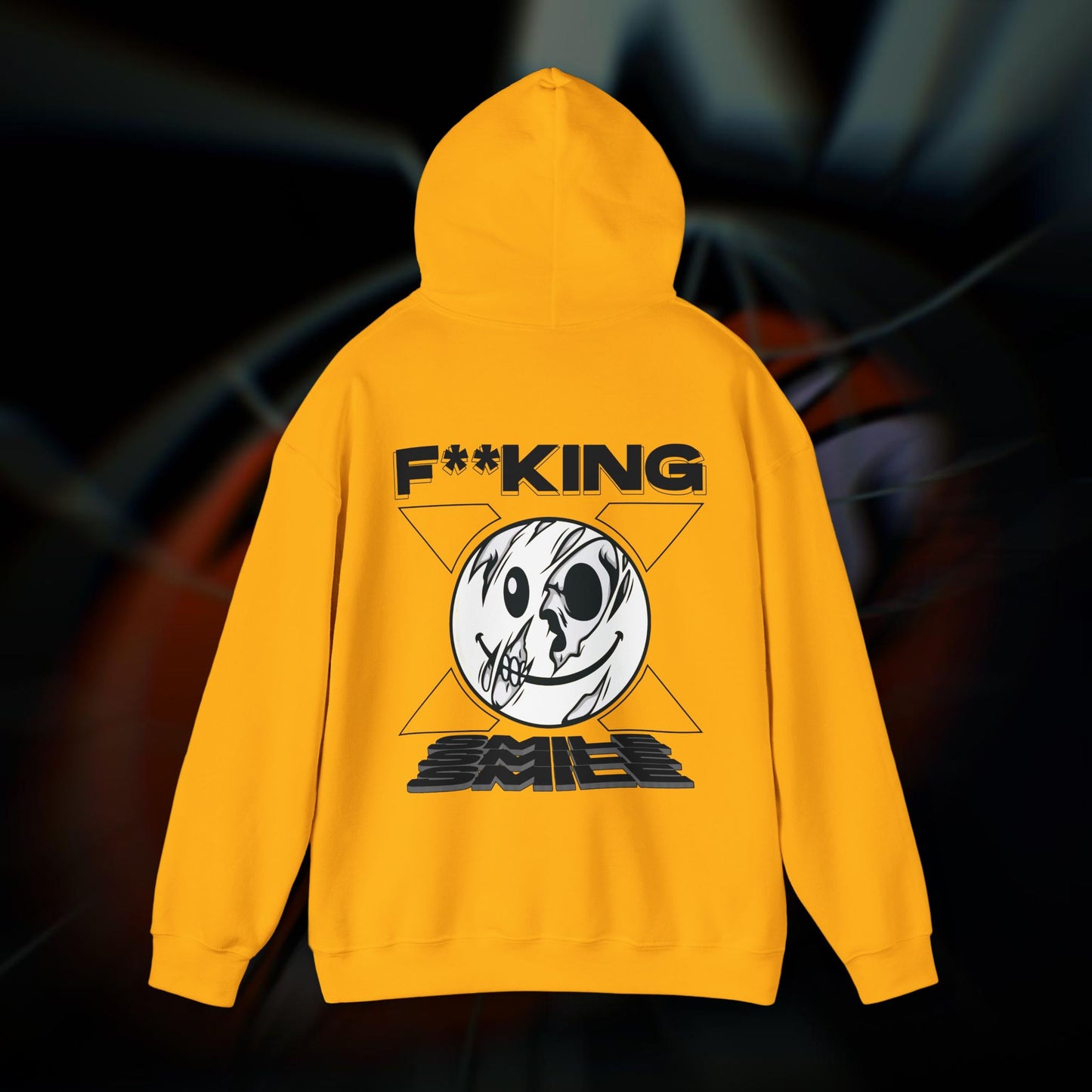 F**KING SMILE! - Gold - Hoodie