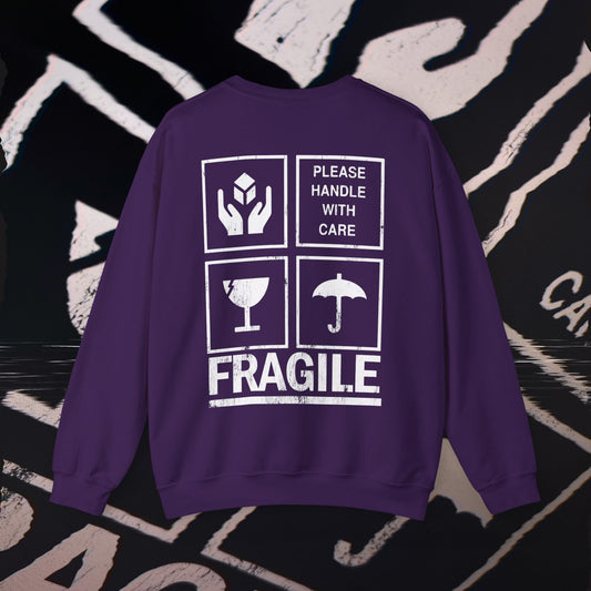 Fragile - Purple - Crewneck