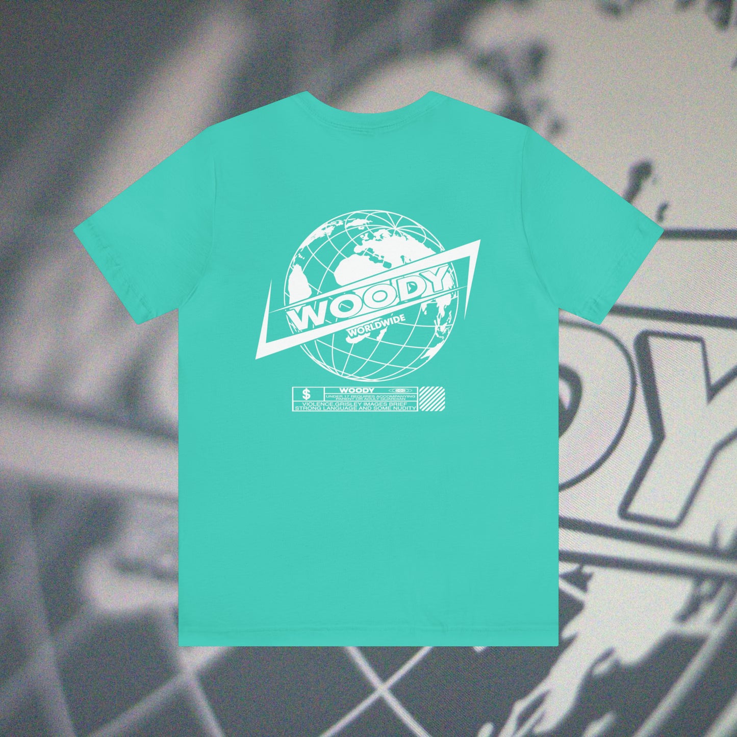 Woody Worldwide - Teal - T-Shirt