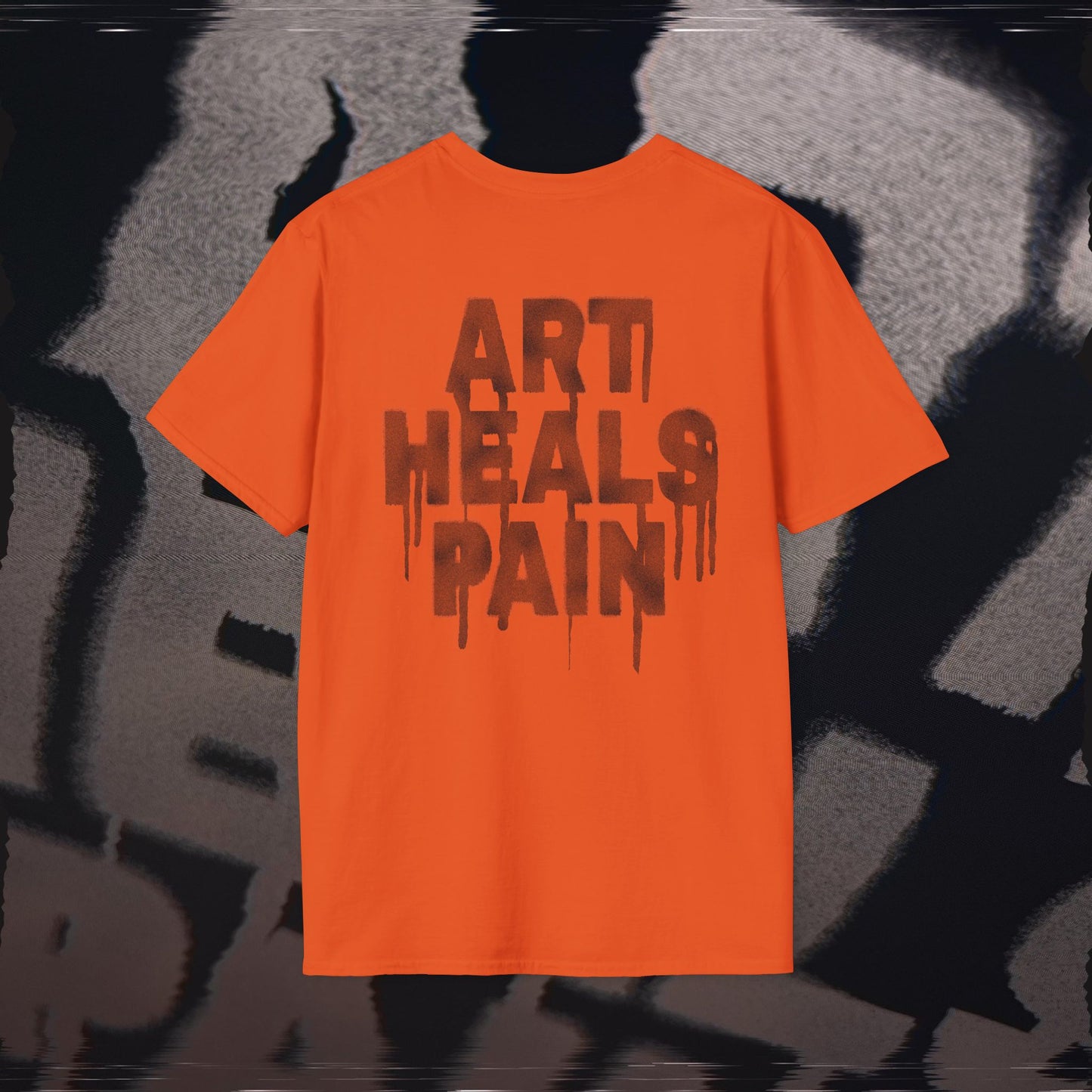 Art Heals Pain - Orange - T-Shirt