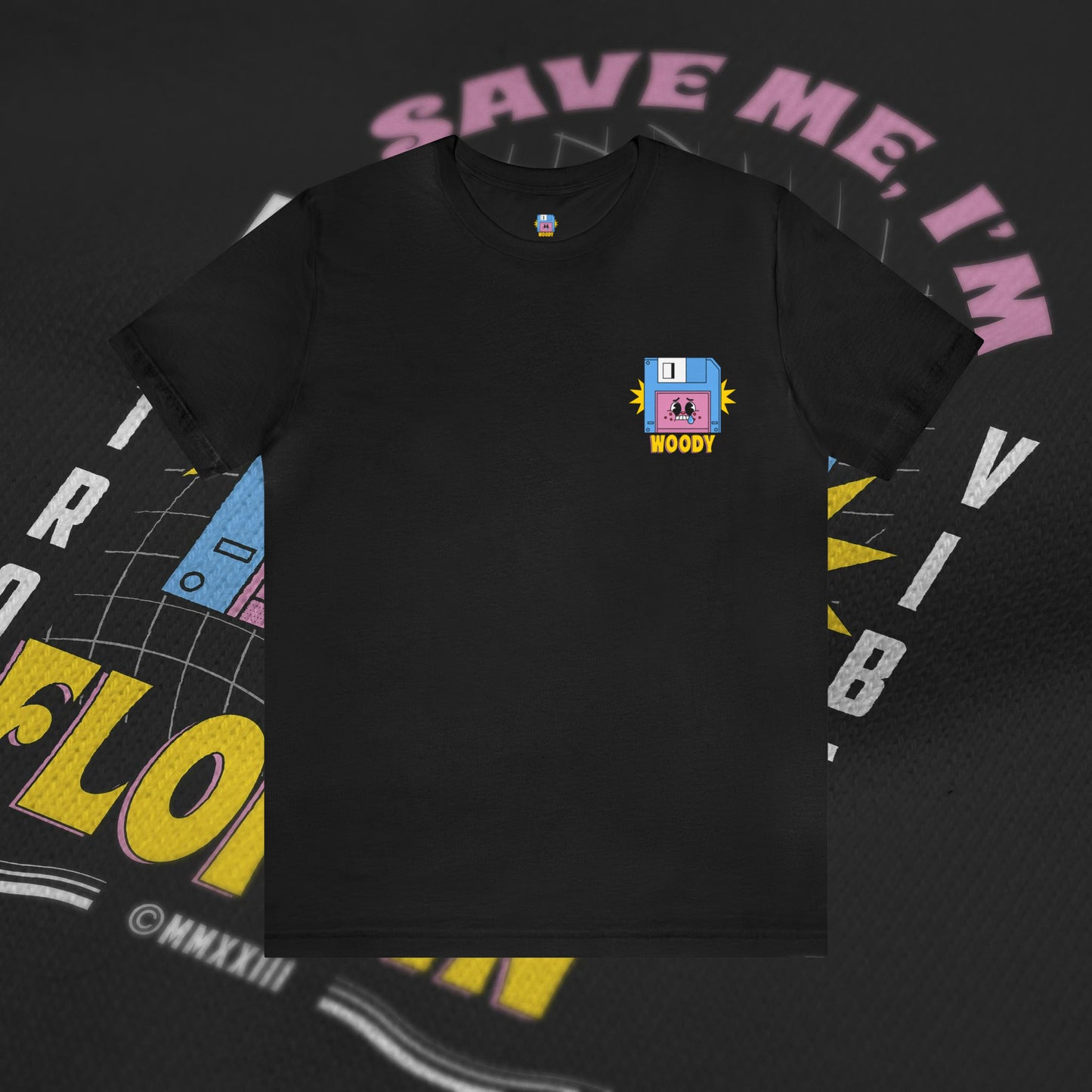 Save Me, I'm Floppin' - Black - T-Shirt