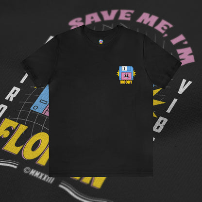 Save Me, I'm Floppin' - Black - T-Shirt