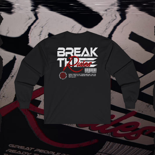 Break The Rules - Black - Long Sleeve T-Shirt