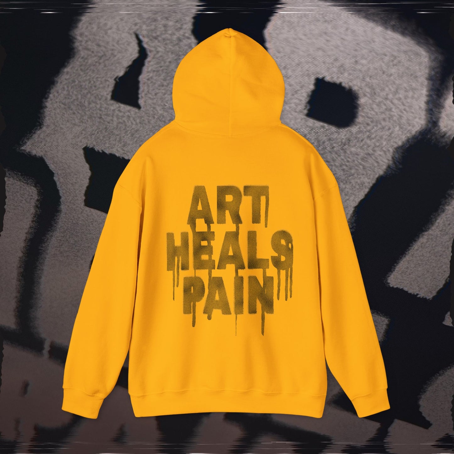 Art Heals Pain - Gold - Hoodie