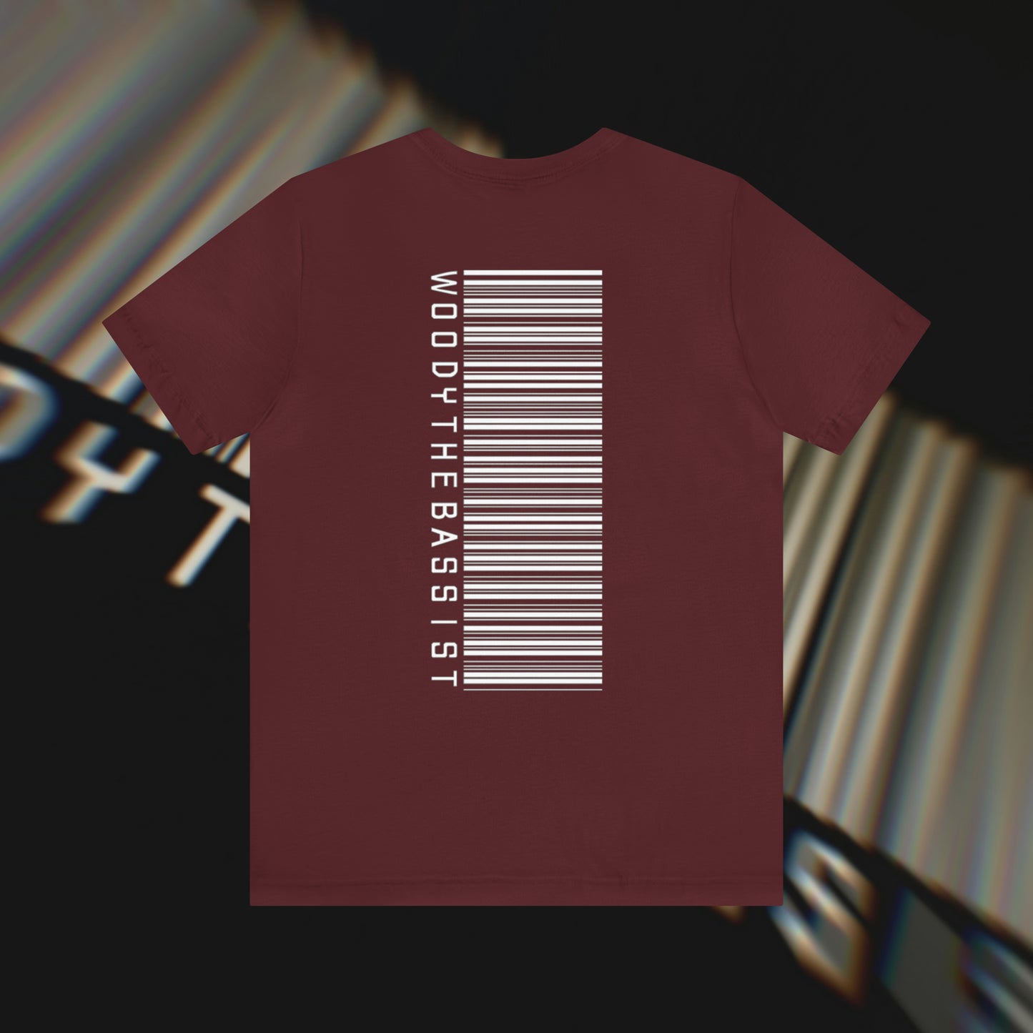 Barcode - Maroon - T-Shirt