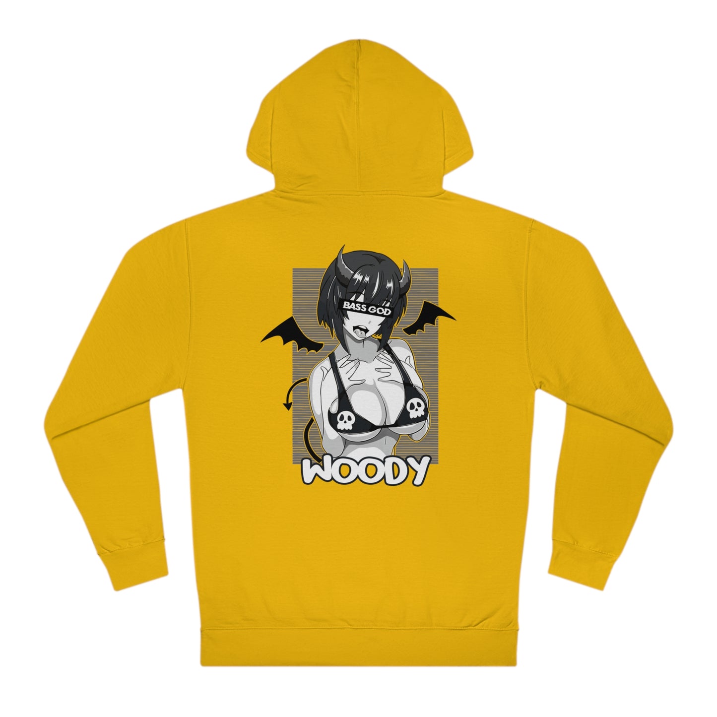 Bass God - Yellow - Unisex Hooded Sweatshirt