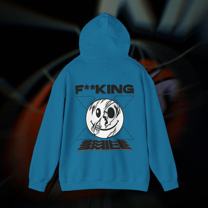 F**KING SMILE! - Antique Sapphire - Hoodie