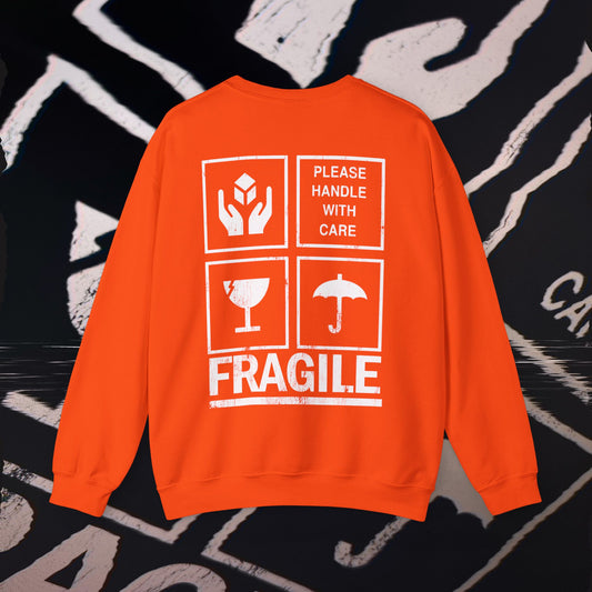 Fragile - Orange - Crewneck
