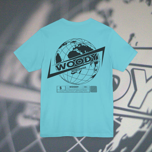 Woody Worldwide - Turquoise - T-Shirt