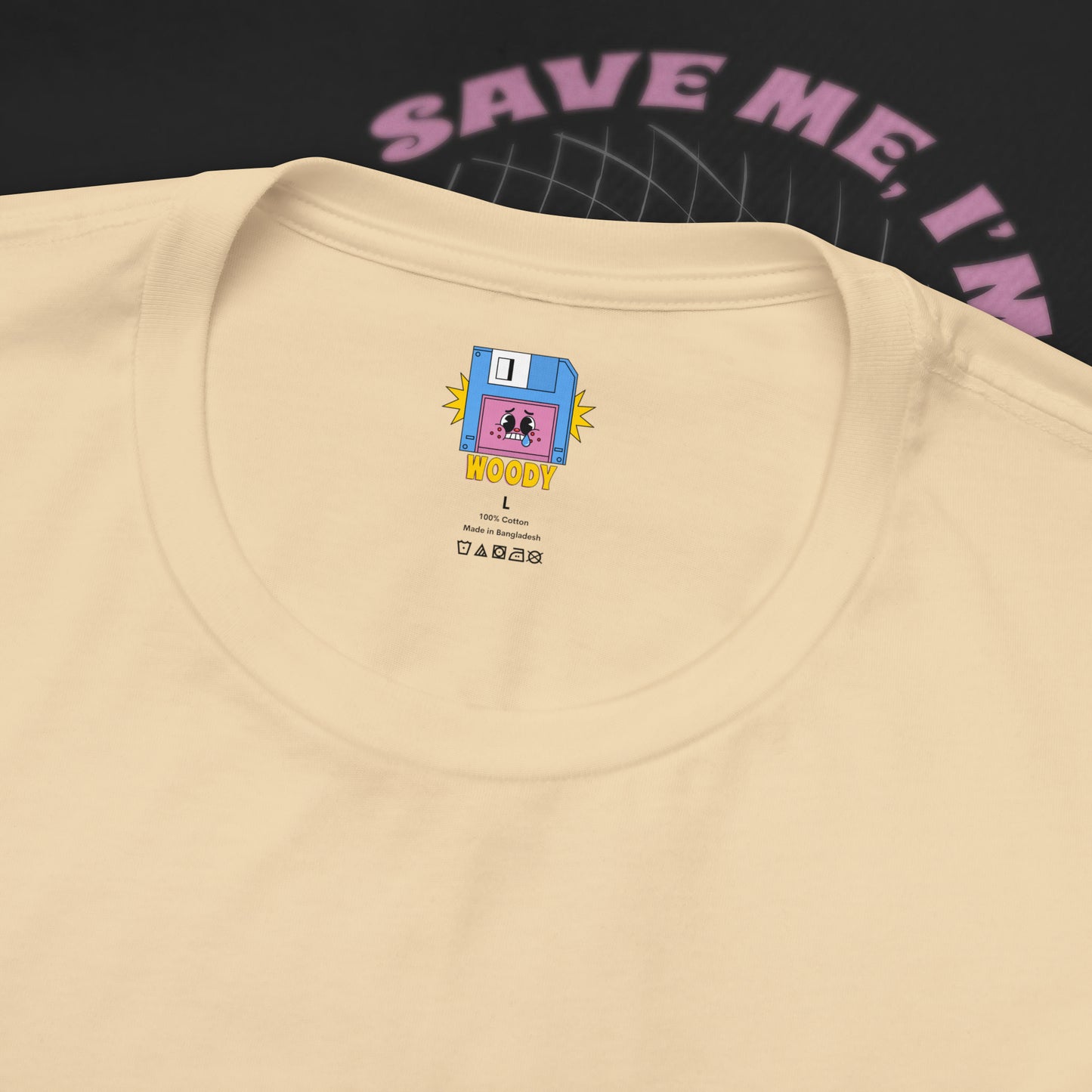 Save Me, I'm Floppin' - Soft Cream - T-Shirt