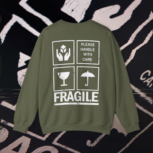 Fragile - Military Green - Crewneck