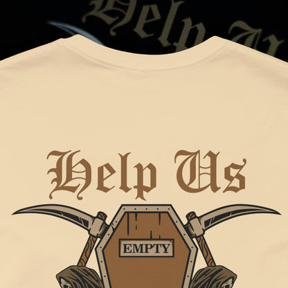 Help Us - Soft Cream - T-Shirt