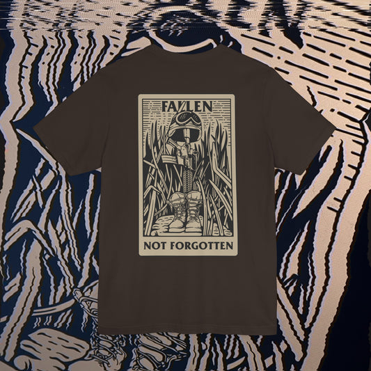 Fallen, Not Forgotten - Brown - T-Shirt