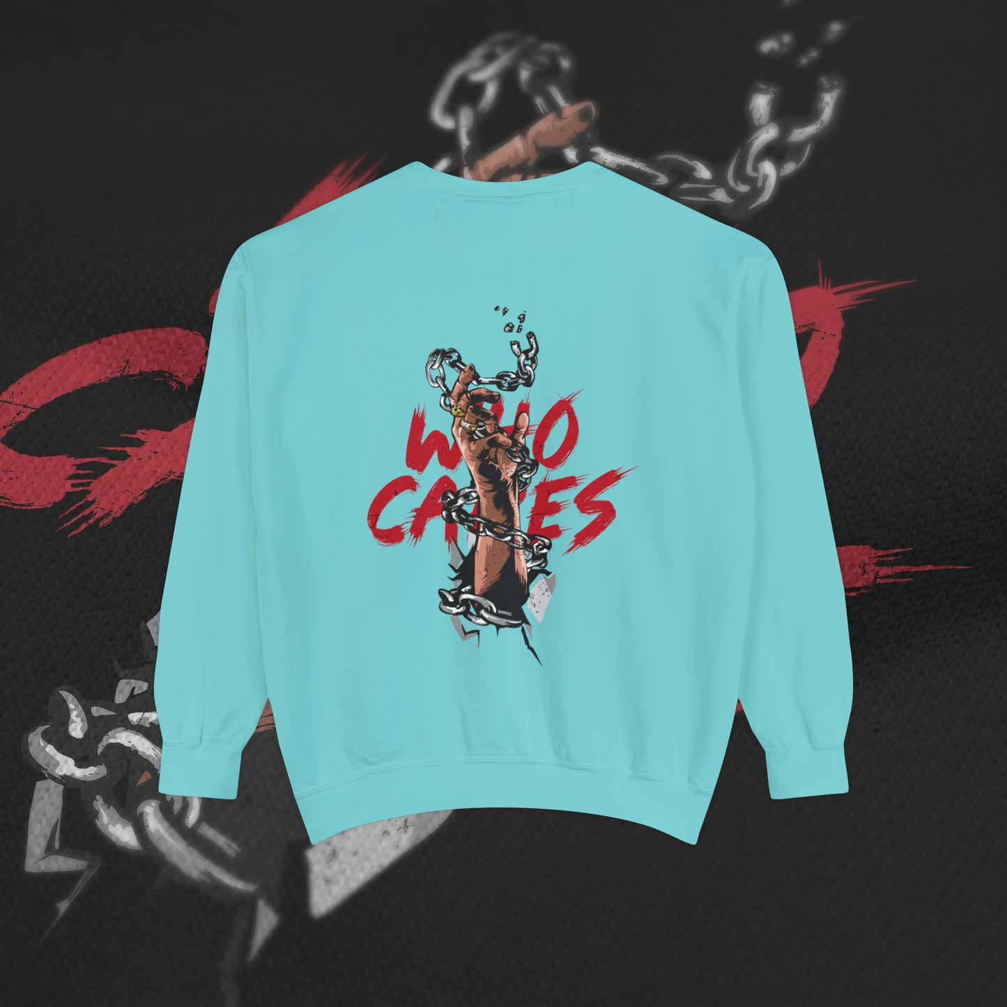 Who Cares - Mint - Crewneck