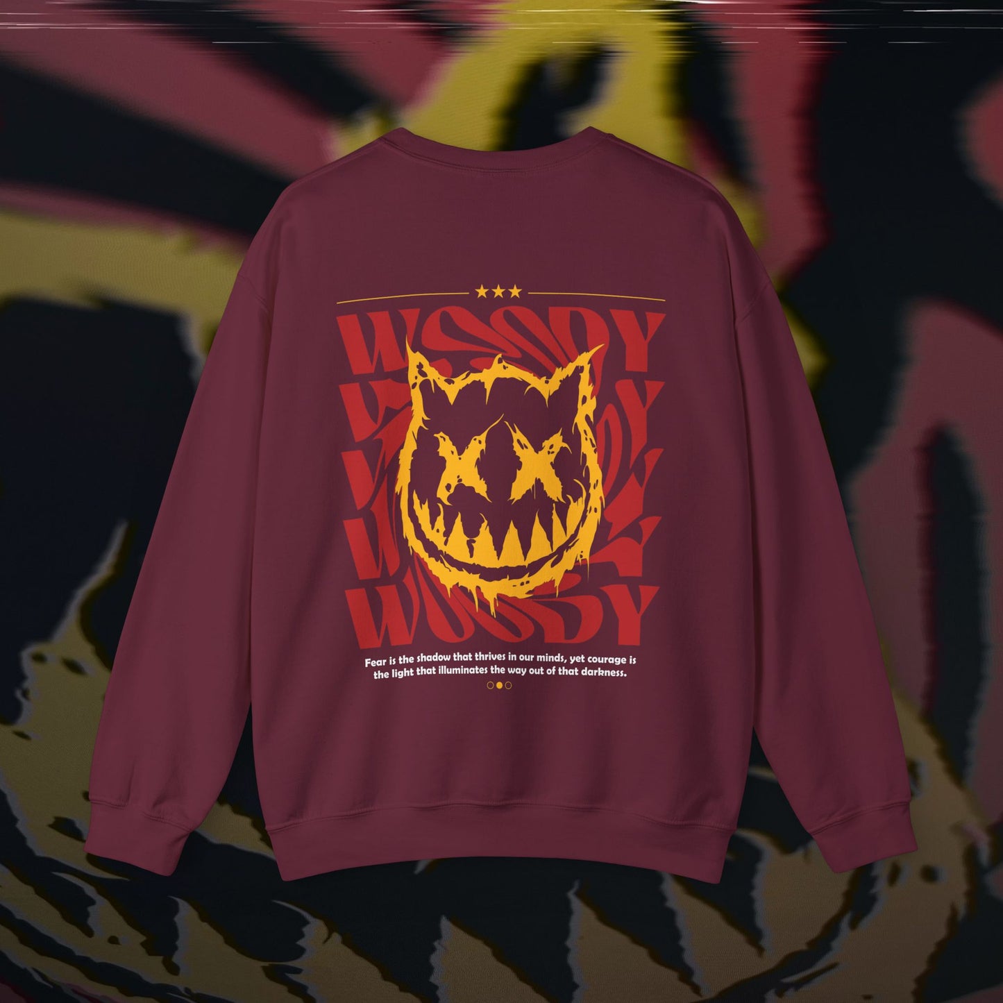 Face Your Demons - Maroon - Crewneck