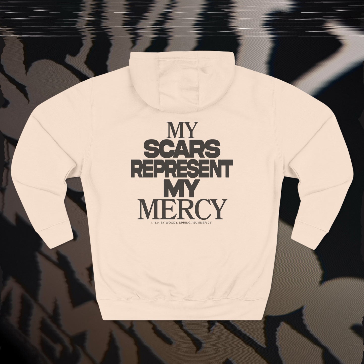 My Scars Represent My Mercy - Pale Pink - Hoodie