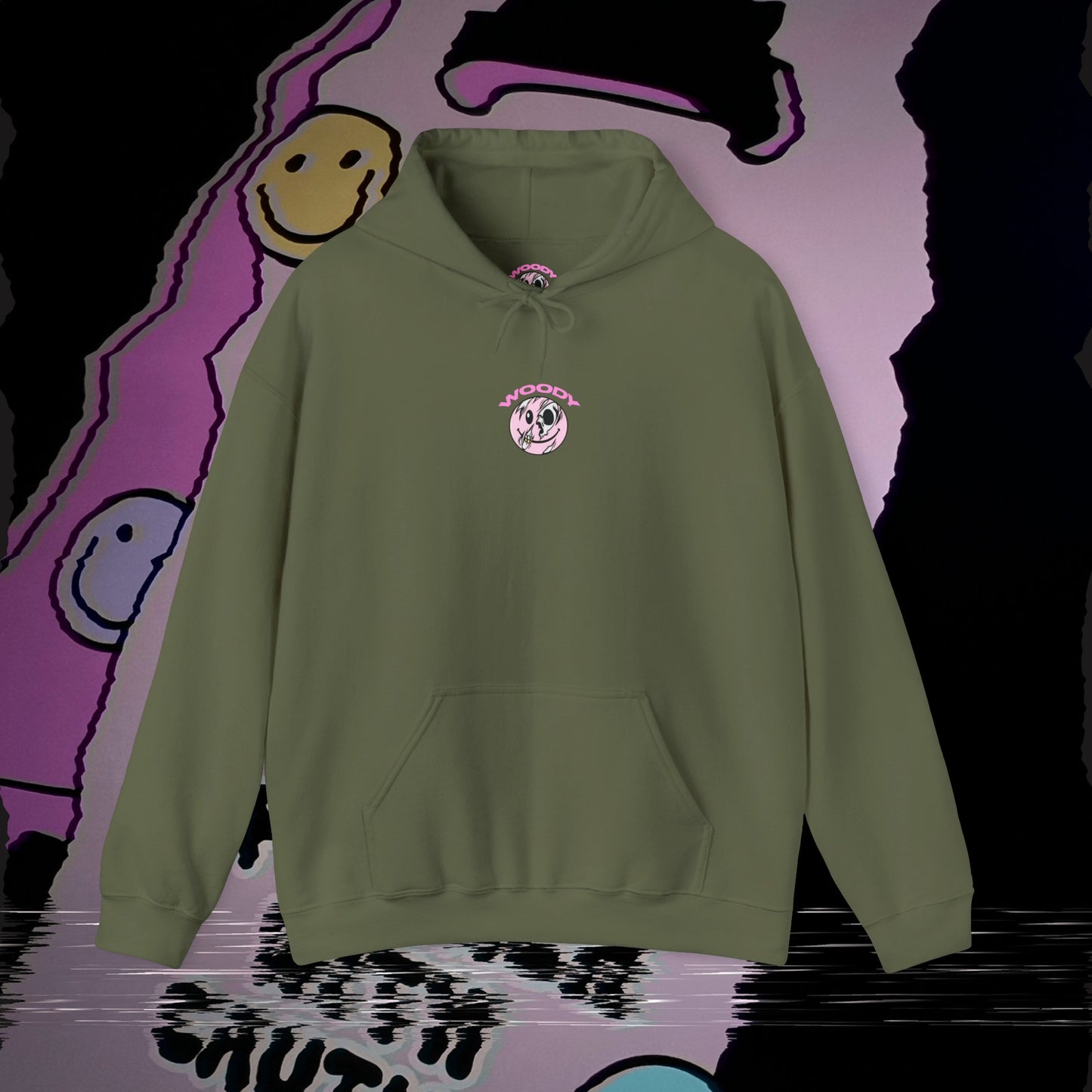 Not In The Mood - Military Green - Hoodie